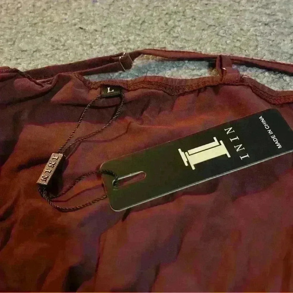 II ININ Women's 2023 Maxi Sundresses Summer Beach Long Wrap V-Neck Solid-L-NWT - Picture 7 of 7